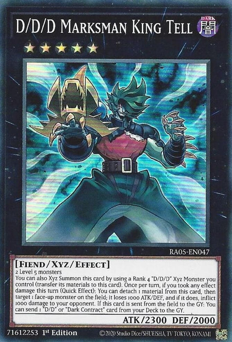 Image for D/D/D Marksman King Tell (RA05-EN047) [Rarity Collection 5] - YuGiOh