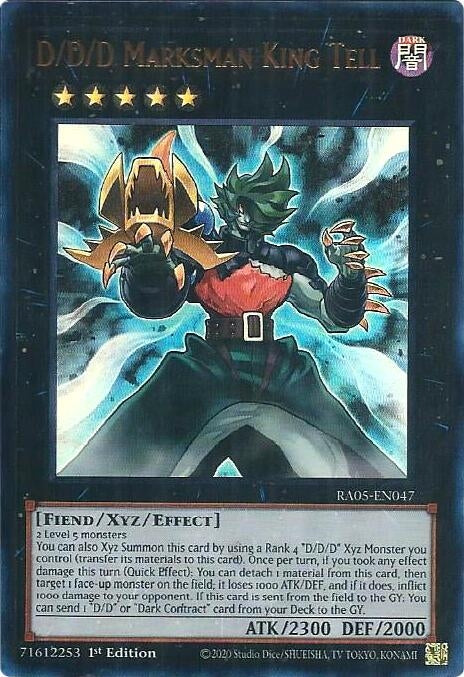 Image for D/D/D Marksman King Tell (Ultra Rare) (RA05-EN047) [Rarity Collection 5] - YuGiOh