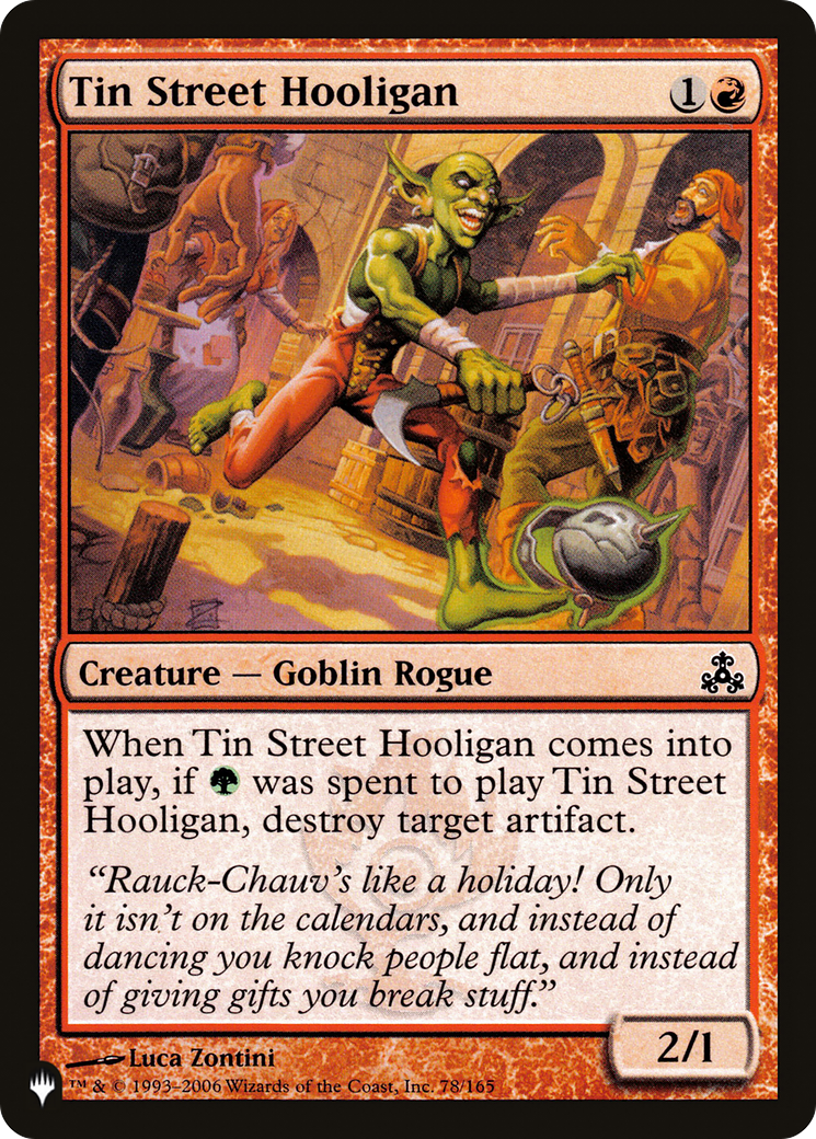 Tin Street Hooligan (78/165) [The List Reprints]