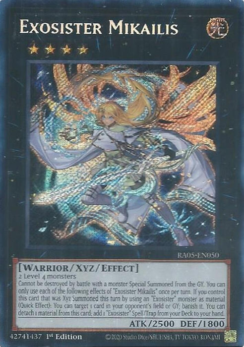 Image for Exosister Mikailis (Secret Rare) (RA05-EN050) [Rarity Collection 5] - YuGiOh