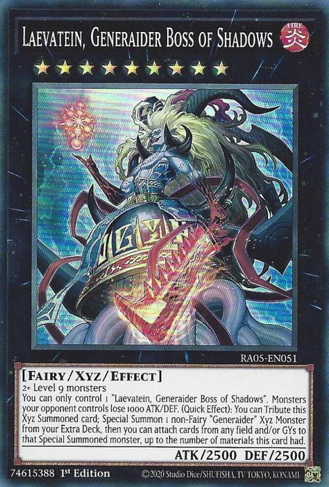 Image for Laevatein, Generaider Boss of Shadows (RA05-EN051) [Rarity Collection 5] - YuGiOh