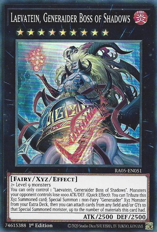 Image for Laevatein, Generaider Boss of Shadows (RA05-EN051) [Rarity Collection 5] - YuGiOh