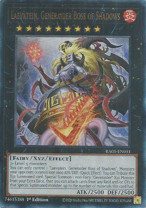 Image for Laevatein, Generaider Boss of Shadows (Ultimate Rare) (RA05-EN051) [Rarity Collection 5] - YuGiOh