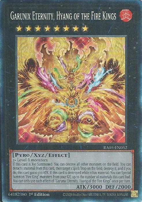 Image for Garunix Eternity, Hyang of the Fire Kings (Collector's Rare) (RA05-EN052) [Rarity Collection 5] - YuGiOh