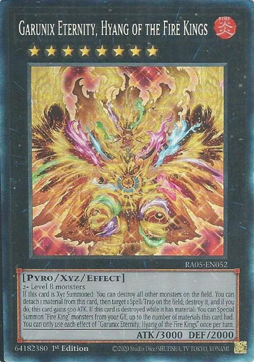 Image for Garunix Eternity, Hyang of the Fire Kings (Collector's Rare) (RA05-EN052) [Rarity Collection 5] - YuGiOh