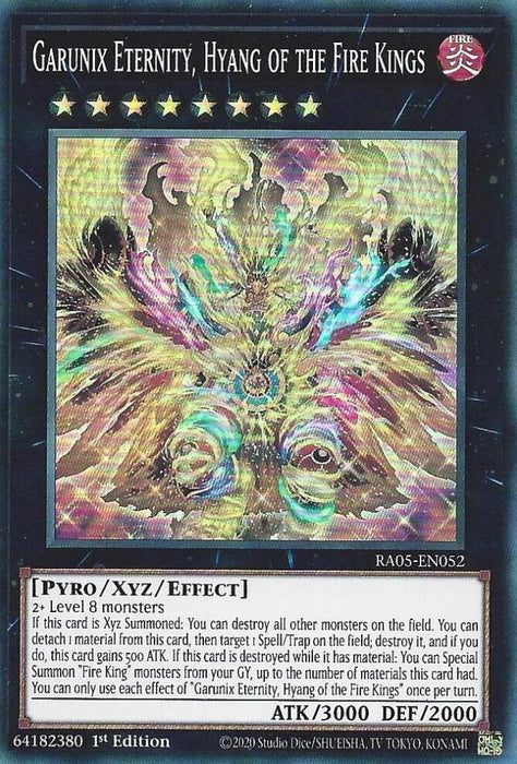 Image for Garunix Eternity, Hyang of the Fire Kings (RA05-EN052) [Rarity Collection 5] - YuGiOh