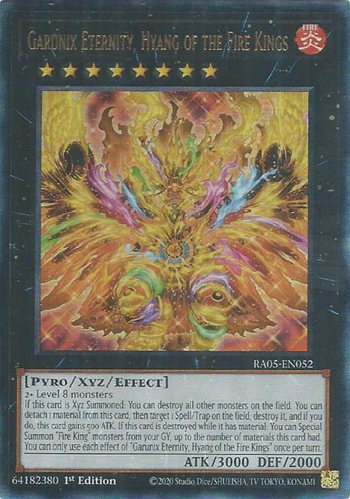 Image for Garunix Eternity, Hyang of the Fire Kings (Ultimate Rare) (RA05-EN052) [Rarity Collection 5] - YuGiOh