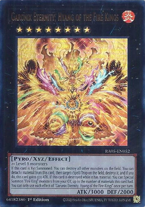 Image for Garunix Eternity, Hyang of the Fire Kings (Ultra Rare) (RA05-EN052) [Rarity Collection 5] - YuGiOh