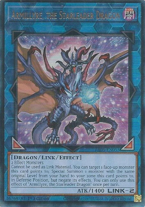Image for Armillyre, the Starleader Dragon (Ultimate Rare) (RA05-EN055) [Rarity Collection 5] - YuGiOh