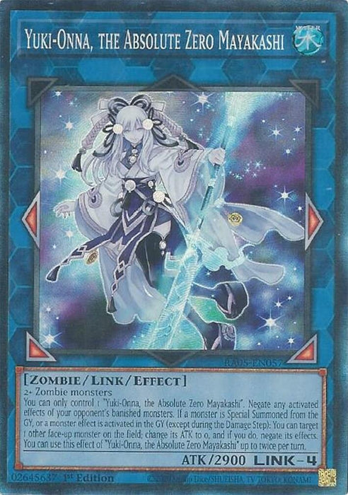 Image for Yuki-Onna, the Absolute Zero Mayakashi (Collector's Rare) (RA05-EN057) [Rarity Collection 5] - YuGiOh