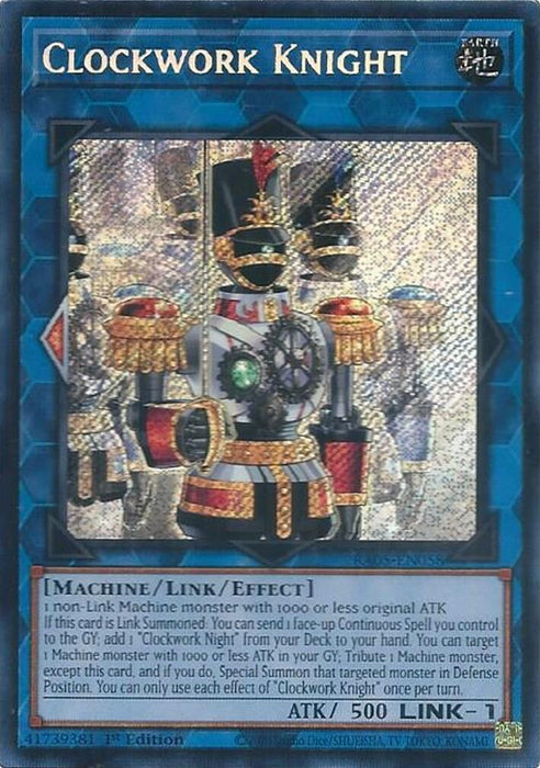 Image for Clockwork Knight (Secret Rare) (RA05-EN058) [Rarity Collection 5] - YuGiOh