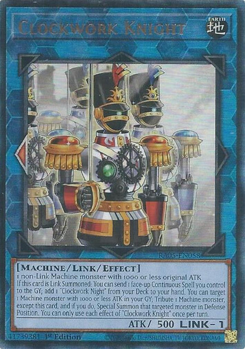 Image for Clockwork Knight (Ultimate Rare) (RA05-EN058) [Rarity Collection 5] - YuGiOh