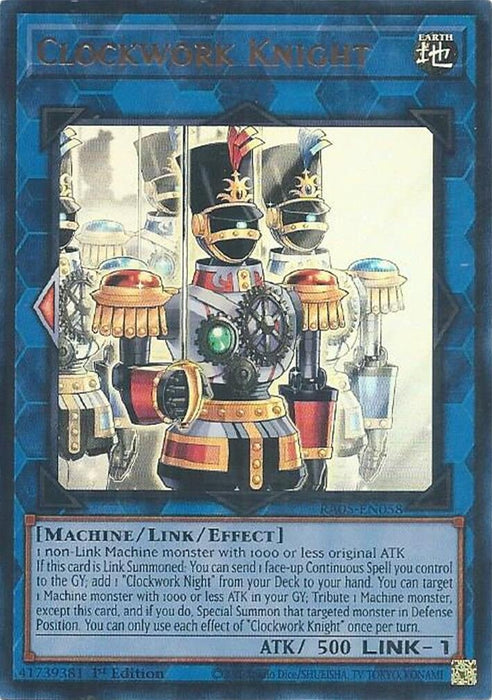 Image for Clockwork Knight (Ultra Rare) (RA05-EN058) [Rarity Collection 5] - YuGiOh
