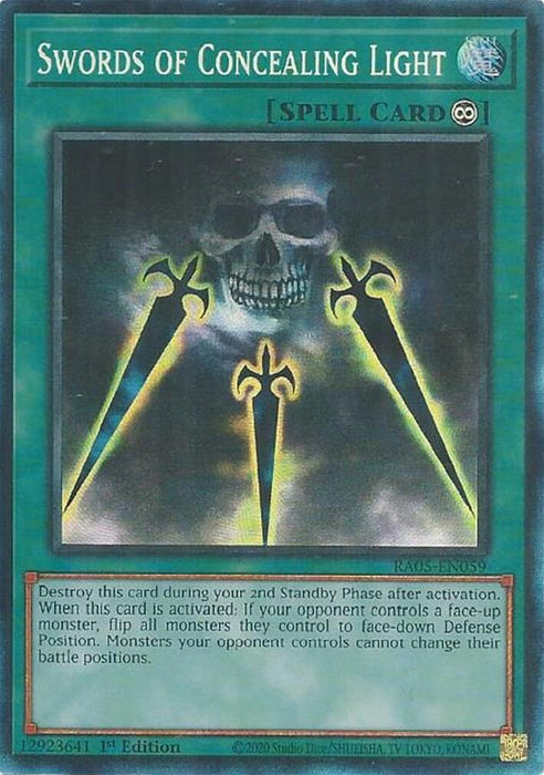 Image for Swords of Concealing Light (Collector's Rare) (RA05-EN059) [Rarity Collection 5] - YuGiOh