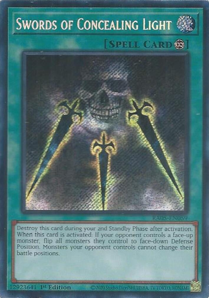 Image for Swords of Concealing Light (Secret Rare) (RA05-EN059) [Rarity Collection 5] - YuGiOh