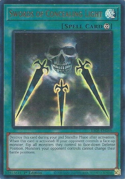 Image for Swords of Concealing Light (Ultra Rare) (RA05-EN059) [Rarity Collection 5] - YuGiOh