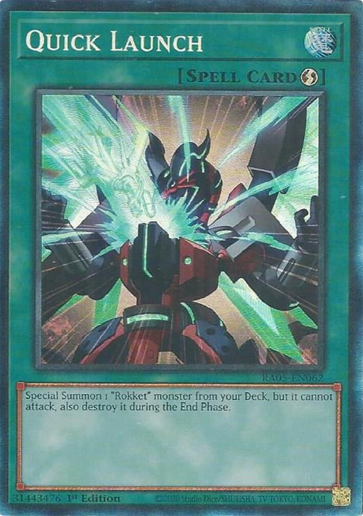 Image for Quick Launch (Collector's Rare) (RA05-EN062) [Rarity Collection 5] - YuGiOh