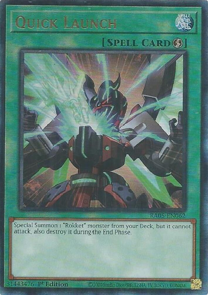 Image for Quick Launch (Ultimate Rare) (RA05-EN062) [Rarity Collection 5] - YuGiOh