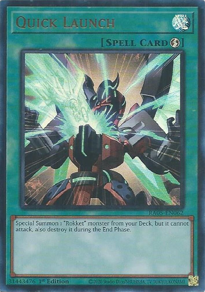 Image for Quick Launch (Ultra Rare) (RA05-EN062) [Rarity Collection 5] - YuGiOh