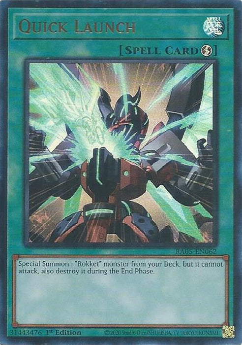 Image for Quick Launch (Ultra Rare) (RA05-EN062) [Rarity Collection 5] - YuGiOh