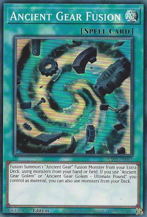 Image for Ancient Gear Fusion (RA05-EN063) [Rarity Collection 5] - YuGiOh