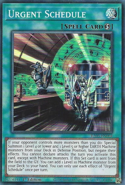 Image for Urgent Schedule (RA05-EN064) [Rarity Collection 5] - YuGiOh