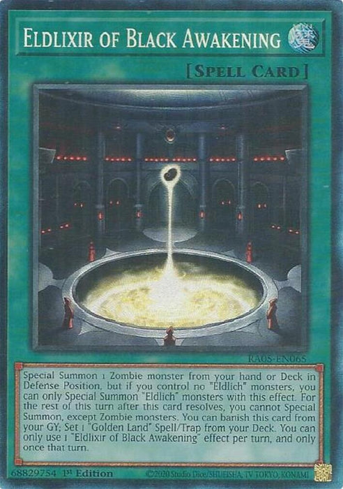 Image for Eldlixir of Black Awakening (Collector's Rare) (RA05-EN065) [Rarity Collection 5] - YuGiOh