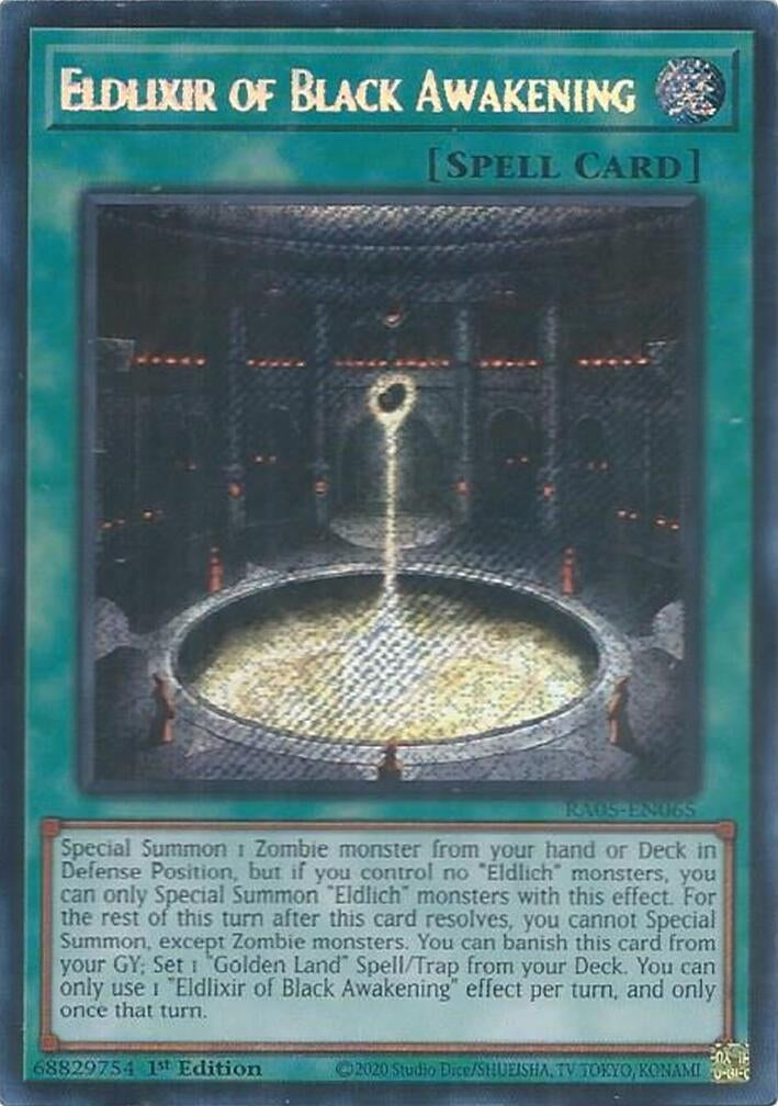 Image for Eldlixir of Black Awakening (Secret Rare) (RA05-EN065) [Rarity Collection 5] - YuGiOh