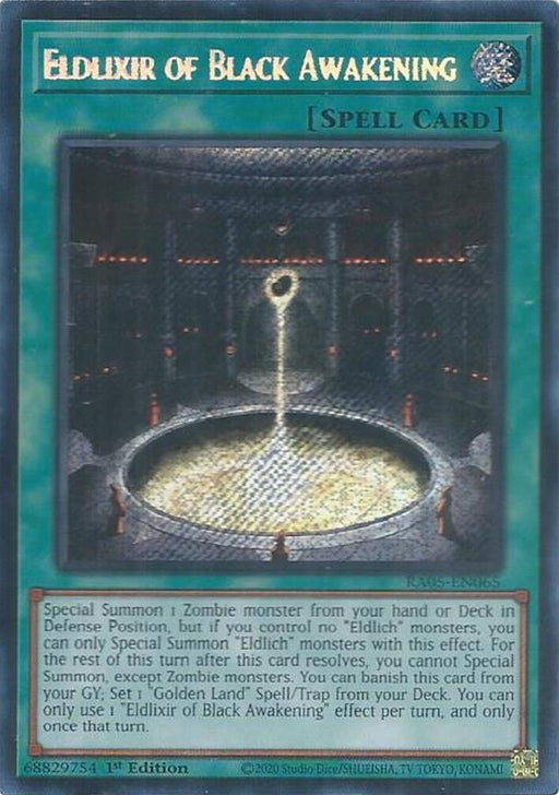 Image for Eldlixir of Black Awakening (Secret Rare) (RA05-EN065) [Rarity Collection 5] - YuGiOh