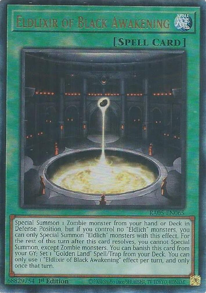 Image for Eldlixir of Black Awakening (Ultimate Rare) (RA05-EN065) [Rarity Collection 5] - YuGiOh