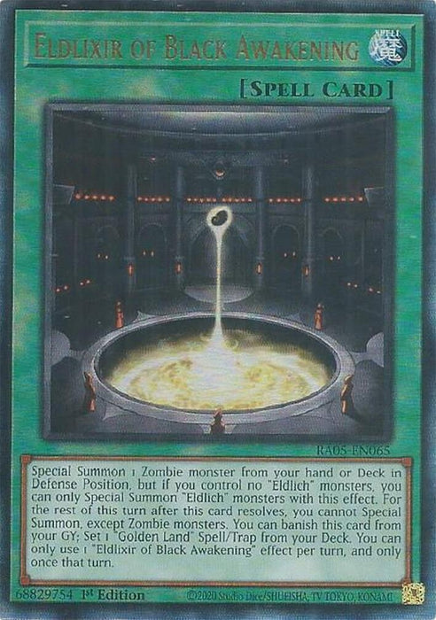 Image for Eldlixir of Black Awakening (Ultimate Rare) (RA05-EN065) [Rarity Collection 5] - YuGiOh