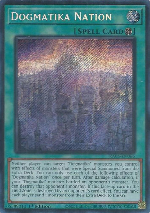 Image for Dogmatika Nation (Secret Rare) (RA05-EN066) [Rarity Collection 5] - YuGiOh