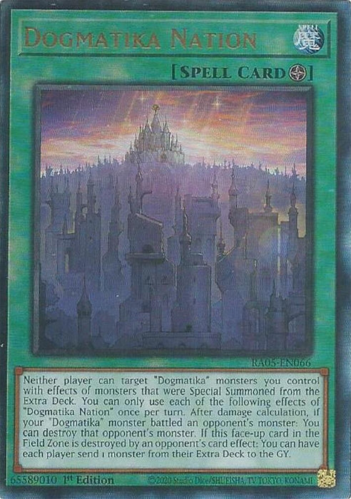 Image for Dogmatika Nation (Ultimate Rare) (RA05-EN066) [Rarity Collection 5] - YuGiOh
