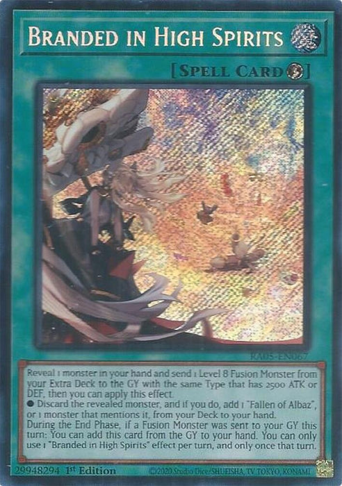 Image for Branded in High Spirits (Secret Rare) (RA05-EN067) [Rarity Collection 5] - YuGiOh