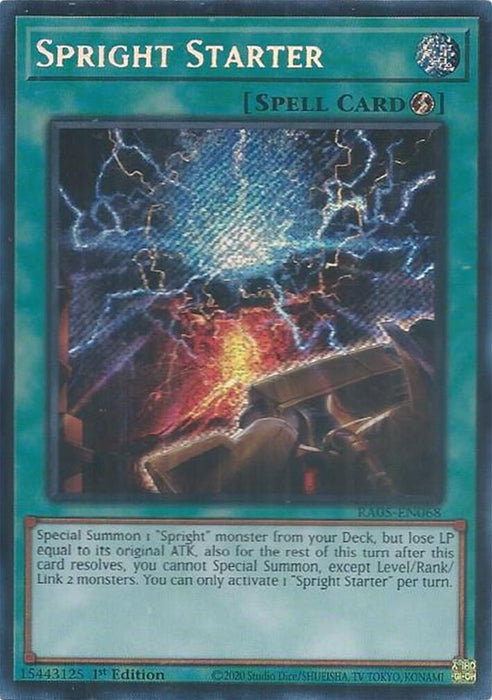 Image for Spright Starter (Secret Rare) (RA05-EN068) [Rarity Collection 5] - YuGiOh
