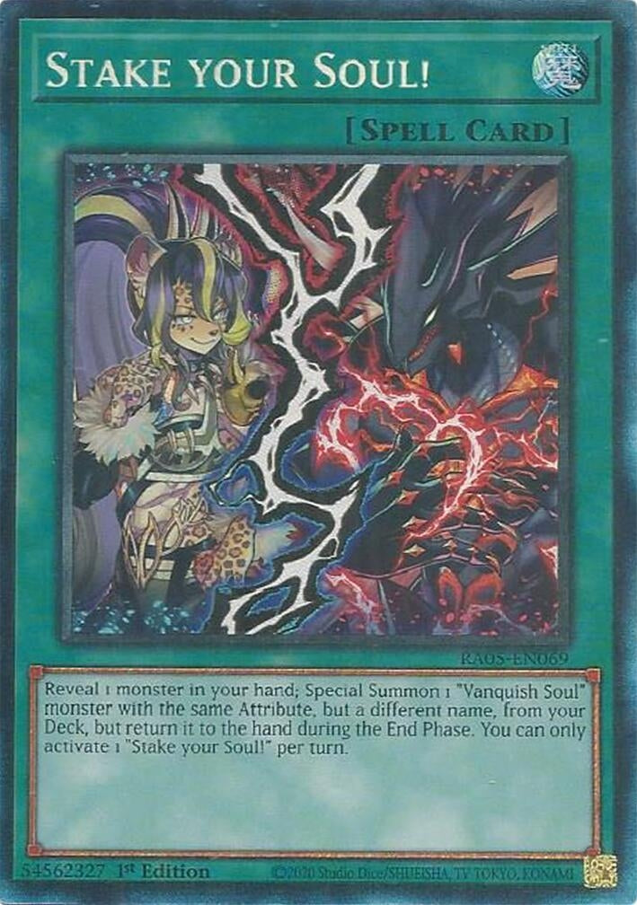 Image for Stake your Soul! (Collector's Rare) (RA05-EN069) [Rarity Collection 5] - YuGiOh