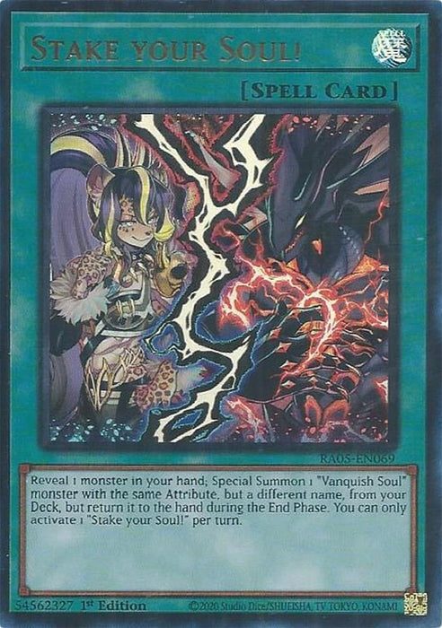 Image for Stake your Soul! (Ultra Rare) (RA05-EN069) [Rarity Collection 5] - YuGiOh