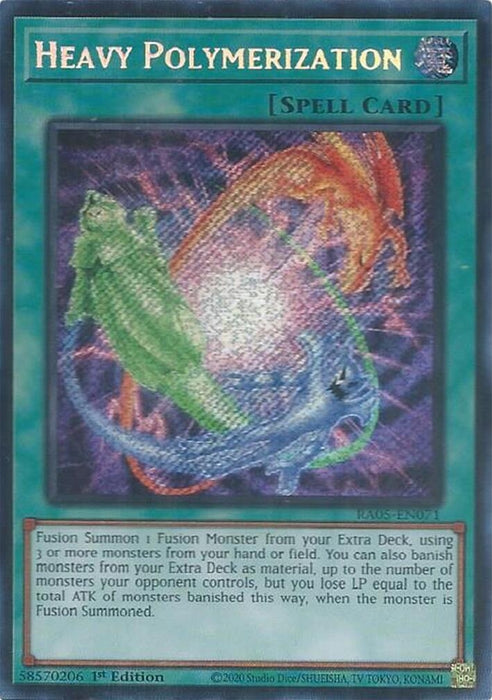 Image for Heavy Polymerization (Secret Rare) (RA05-EN071) [Rarity Collection 5] - YuGiOh