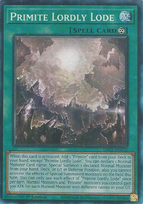 Image for Primite Lordly Lode (Collector's Rare) (RA05-EN072) [Rarity Collection 5] - YuGiOh