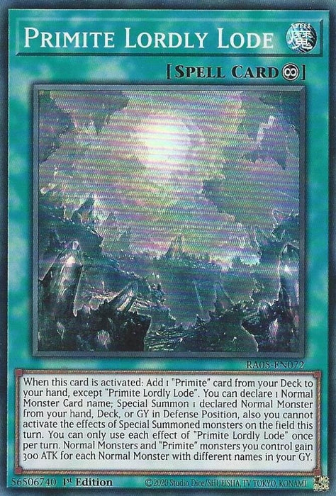 Image for Primite Lordly Lode (RA05-EN072) [Rarity Collection 5] - YuGiOh