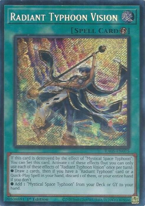 Image for Radiant Typhoon Vision (Secret Rare) (RA05-EN075) [Rarity Collection 5] - YuGiOh