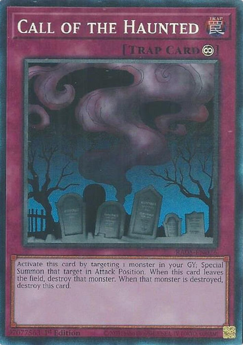 Image for Call of the Haunted (Collector's Rare) (RA05-EN076) [Rarity Collection 5] - YuGiOh