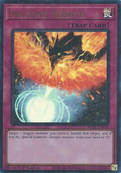 Image for Dragon's Rebirth (Ultra Rare) (RA05-EN078) [Rarity Collection 5] - YuGiOh