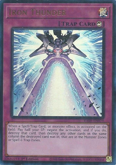 Image for Iron Thunder (Ultra Rare) (RA05-EN079) [Rarity Collection 5] - YuGiOh