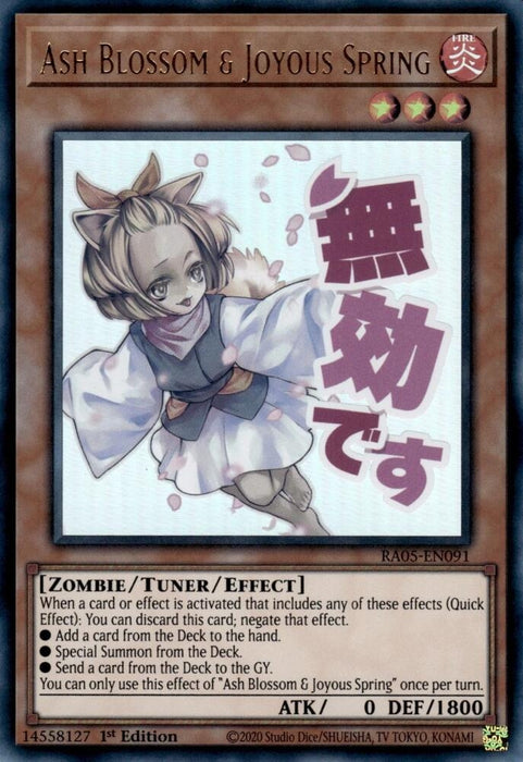 Image for Ash Blossom & Joyous Spring (RA05-EN091) [Rarity Collection 5] - YuGiOh