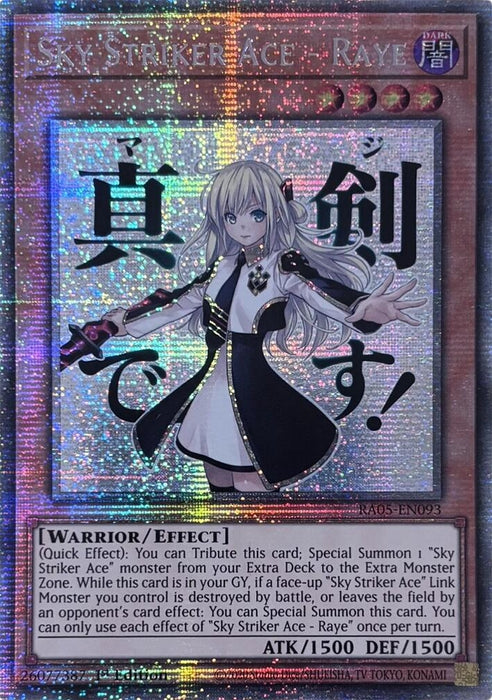 Image for Sky Striker Ace - Raye (Starlight Rare) (RA05-EN093) [Rarity Collection 5] - YuGiOh