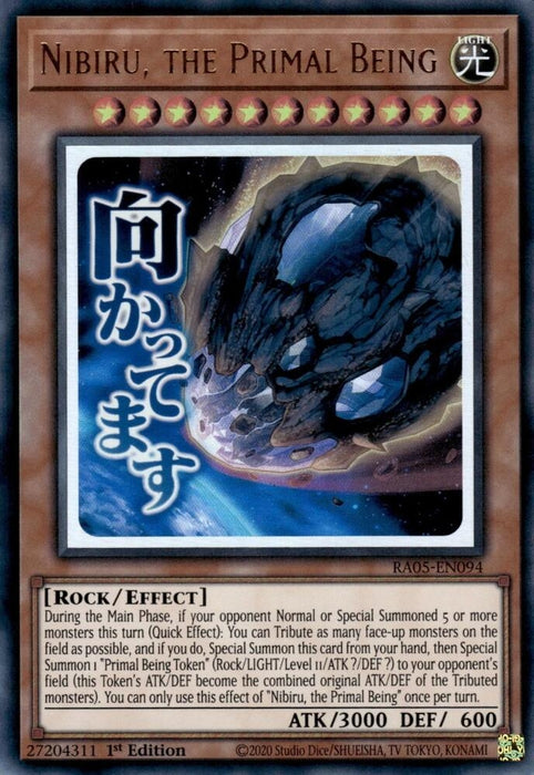 Image for Nibiru, the Primal Being (RA05-EN094) [Rarity Collection 5] - YuGiOh