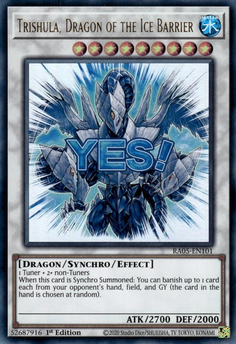 Image for Trishula, Dragon of the Ice Barrier (RA05-EN101) [Rarity Collection 5] - YuGiOh