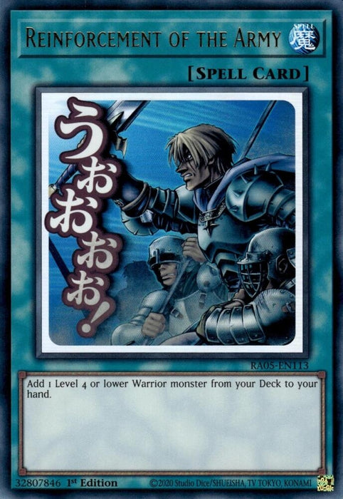 Image for Reinforcement of the Army (RA05-EN113) [Rarity Collection 5] - YuGiOh