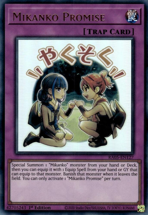 Image for Mikanko Promise (RA05-EN127) [Rarity Collection 5] - YuGiOh